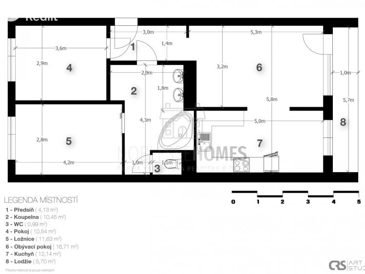 Prodej bytu 3+1 Praha, Lovosická č. 2
