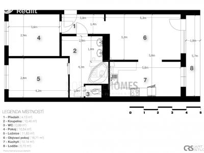 Prodej bytu 3+1 Praha, Lovosická č. 2