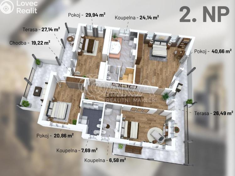 Prodej rodinného domu Praha, V louce 780/12 č. 24