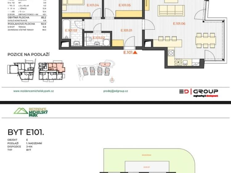 Rent apartment 3+KK Praha, Michelská č. 18