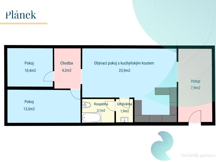 Продаж квартири 3+KK Praha, Pod průsekem č. 2