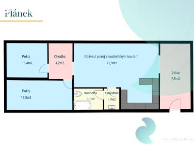 Sale apartment 3+KK Praha, Pod průsekem č. 2