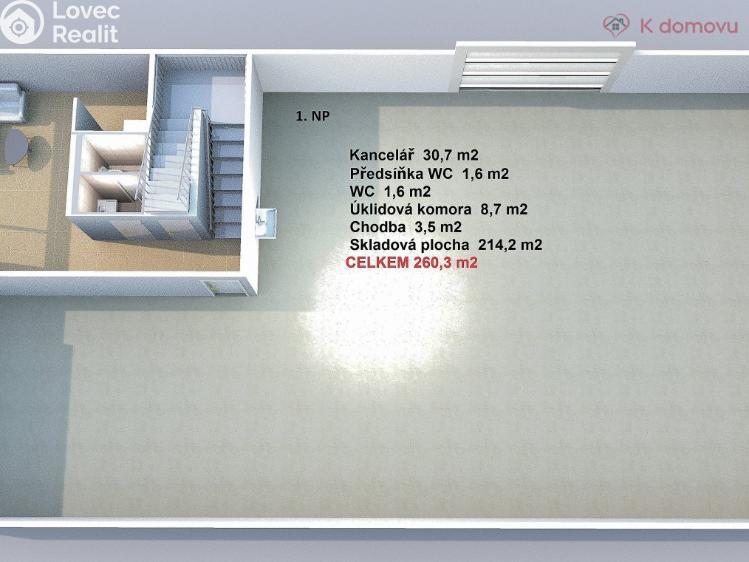 Аренда склада Modřice, Tyršova 1183 č. 17