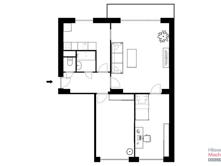 Продаж квартири 3+1 Praha, Spojovací 2606/44 č. 12