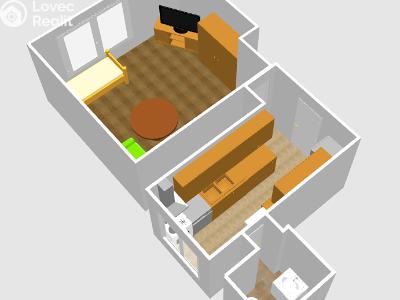 Pronájem bytu 1+1 Ivanovice na Hané, Husova č. 3