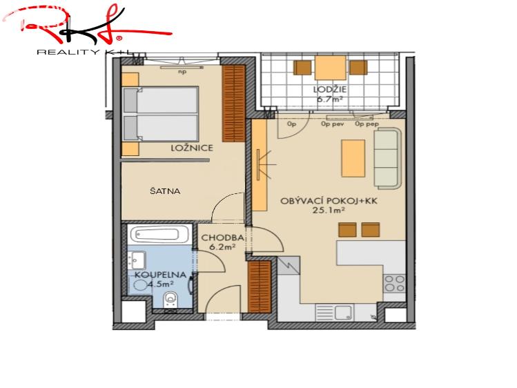 Rent apartment 2+KK Praha, Stočesova č. 2