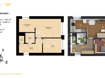 Pronájem bytu 2+KK Hořovice, Višňová č. 4