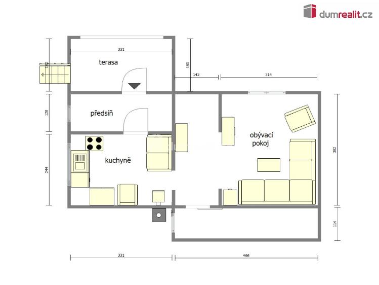 Prodej chaty Liběchov, Pod Kostelíčkem č. 57
