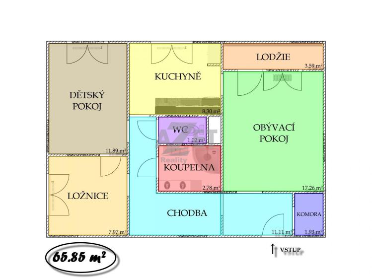 Продаж квартири 3+1 Český Těšín, Pod Zvonek č. 21