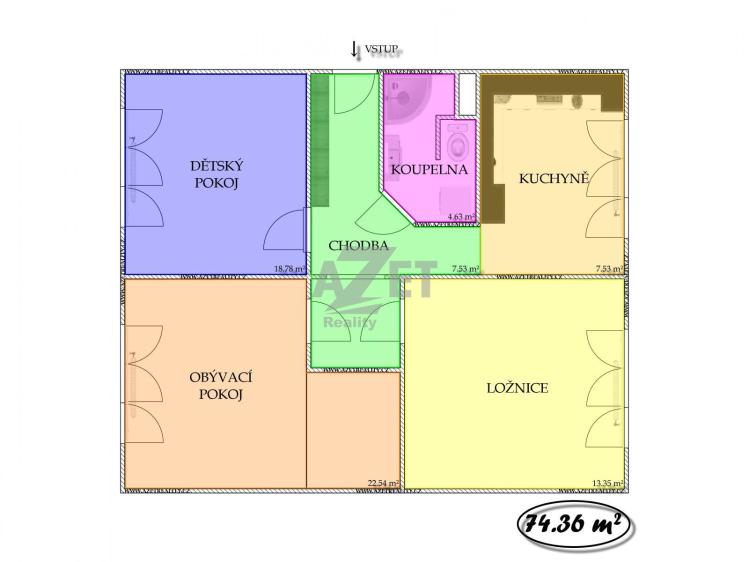 Sale apartment 3+1 Karviná, Divišova č. 15