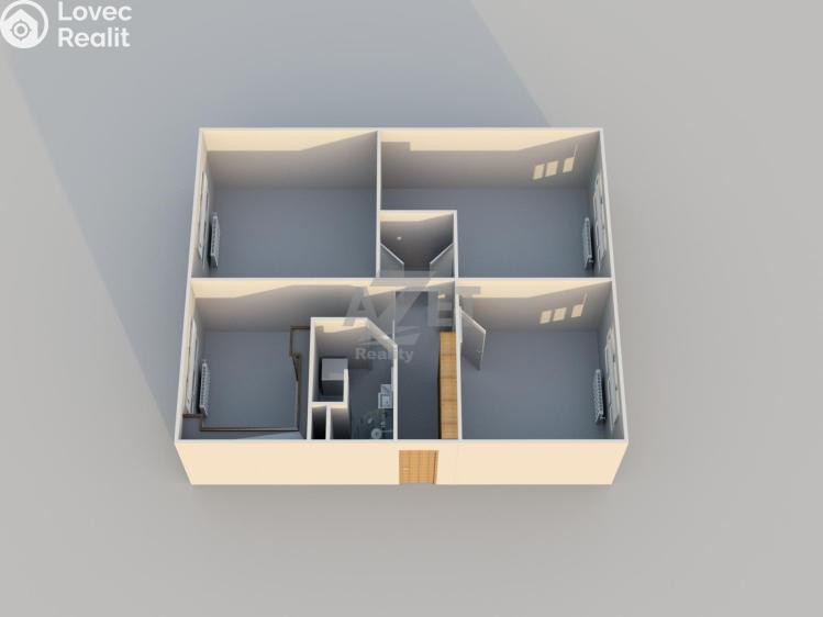 Sale apartment 3+1 Karviná, Divišova č. 17