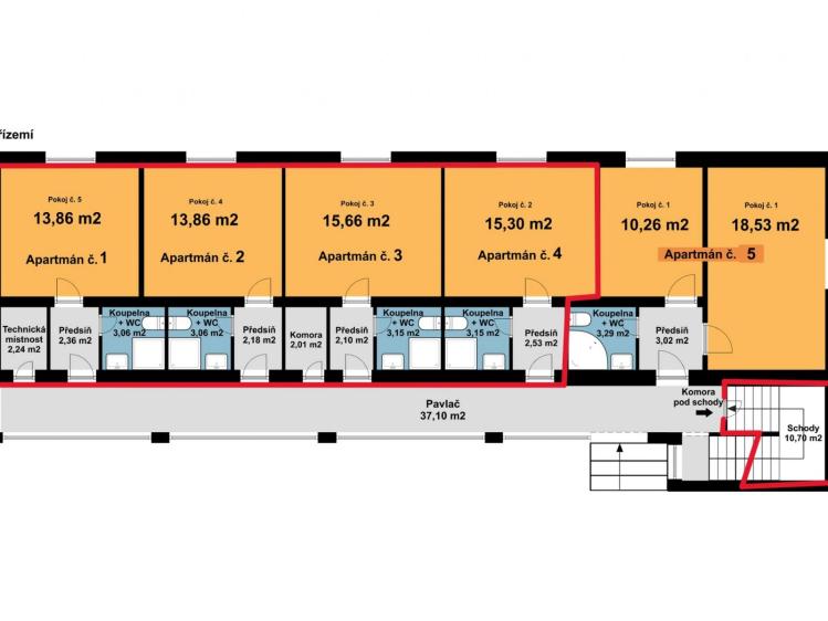 Prodej bytu 1+KK Dolní Dunajovice, Hlavní 555 č. 30