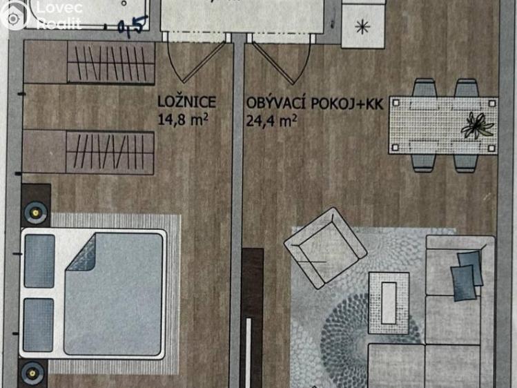 Pronájem bytu 2+KK Praha, Granitova č. 9