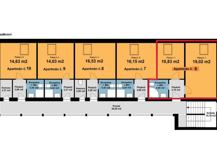 Продажа квартиры 2+KK Dolní Dunajovice, Hlavní 555 č. 20