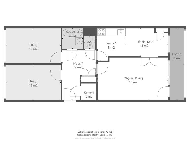 Prodej bytu 3+1 Praha, Emilie Hyblerové č. 5