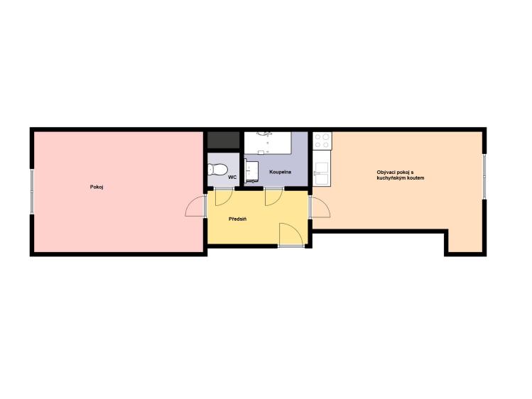 Sale apartment 2+KK Praha, Čerpadlová č. 2