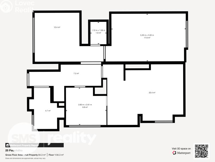 Sale apartment 3+1 Blansko, Palackého č. 18