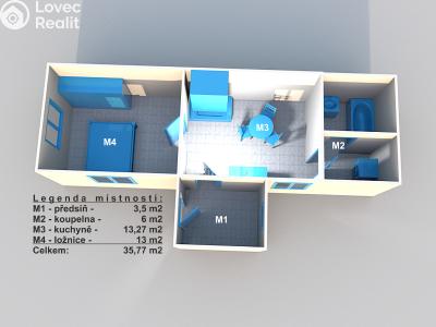 Prodej rodinného domu Mšené-lázně, Skalička č. 4