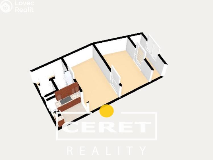 Prodej bytu 2+1 Žatec, Boženy Němcové č. 10