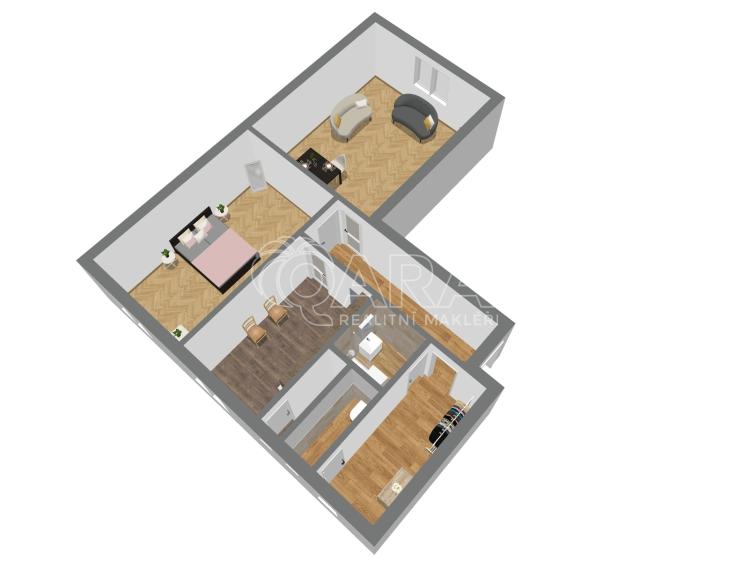 Prodej bytu 2+1 Český Těšín, Odboje 1220/5 č. 10