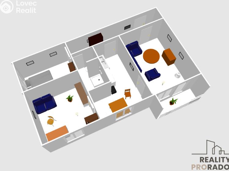 Sale apartment 3+1 Lipník nad Bečvou č. 7