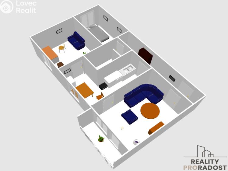 Sale apartment 3+1 Lipník nad Bečvou č. 16