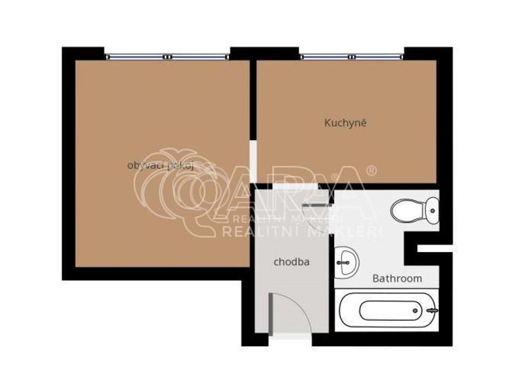 Pronájem bytu 1+1 Praha, Peroutkova 570/83 č. 7