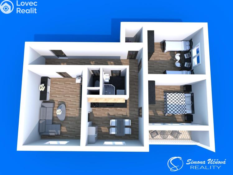 Prodej bytu 3+1 Česká Lípa, Zhořelecká 2567 č. 4