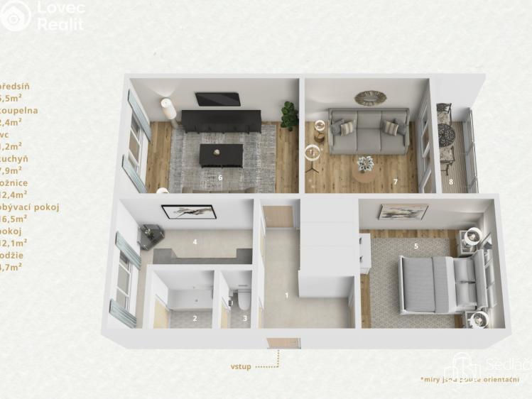 Prodej bytu 3+1 Sokolov, Marie Majerové č. 21