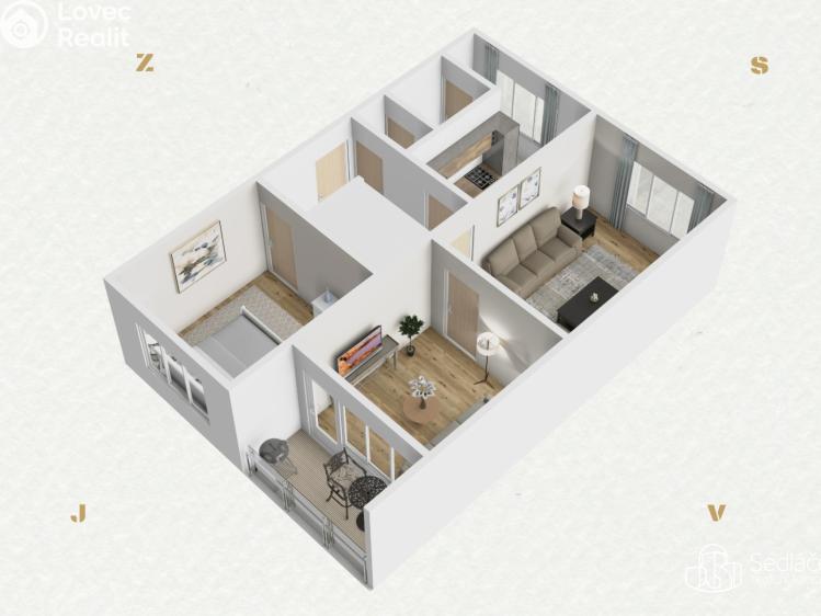 Prodej bytu 3+1 Sokolov, Marie Majerové č. 22