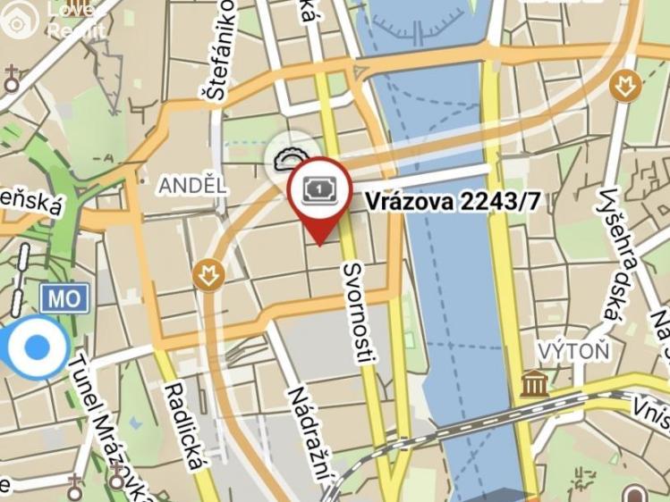 Pronájem bytu 3+KK Praha, Vrázova 2243/7 č. 22