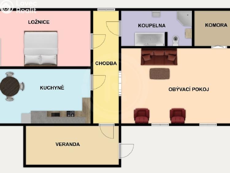 Prodej rodinného domu Dobrá Voda u Českých Budějovic, Potoční 1229/25 č. 2