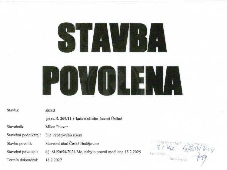 Продаж складу Úsilné č. 12