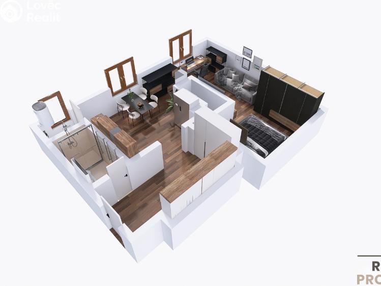 Продаж квартири 1+KK Ostrava, Bachmačská 1228/7 č. 5