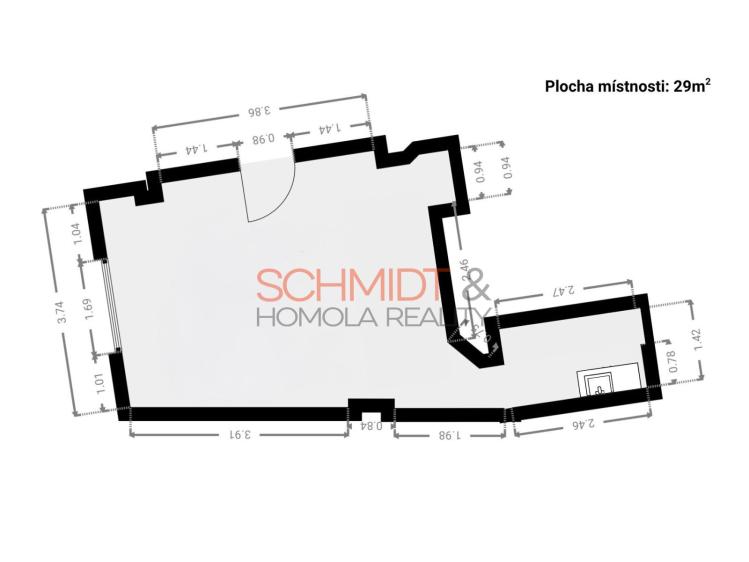 Оренда торгового приміщення Hustopeče, Janáčkova č. 13