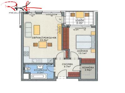 Оренда квартири 2+KK Praha, Stočesova č. 3