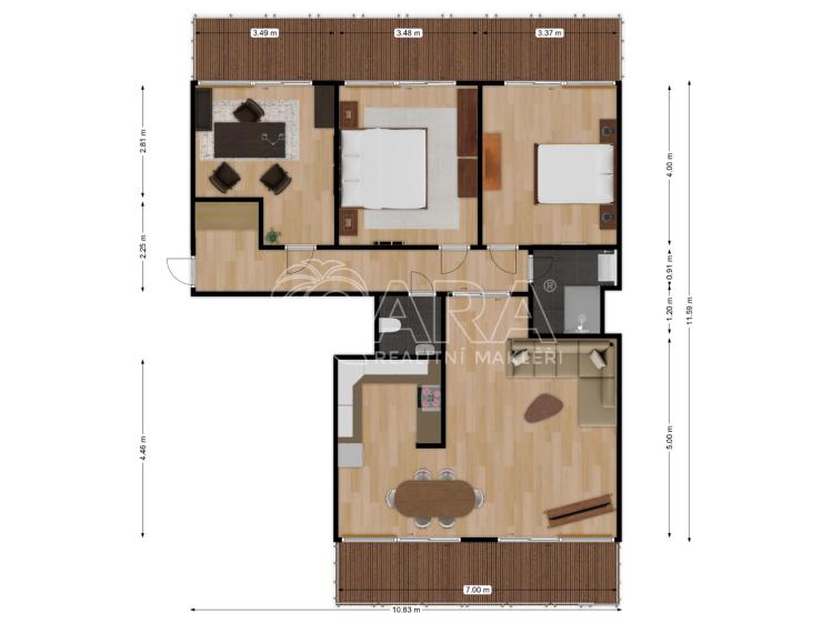 Продажа квартиры 4+KK Beroun, Na Golfu 930 č. 37