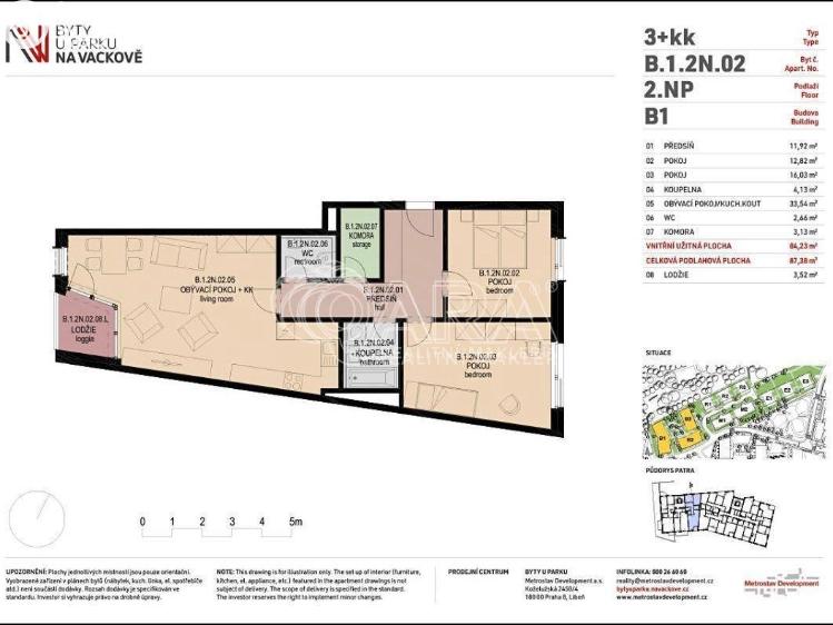 Pronájem bytu 3+KK Praha, Olgy Havlové č. 18