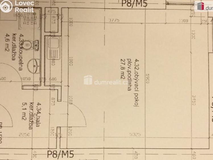 Pronájem bytu 1+KK Kralupy nad Vltavou, Přemyslova č. 13
