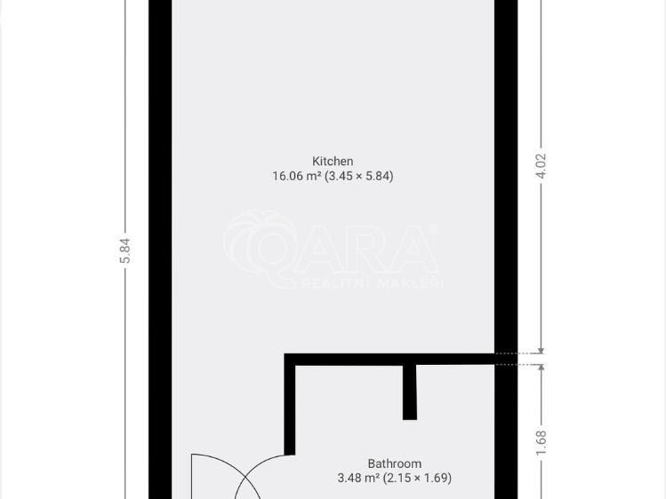 Pronájem bytu 1+KK Klatovy, Prusíkova 481 č. 18