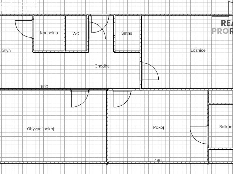 Prodej bytu 3+1 Chomutov, Kyjická č. 2