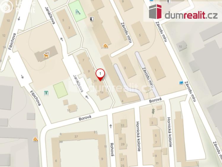 Pronájem bytu 2+1 Karlovy Vary, Janáčkova č. 7