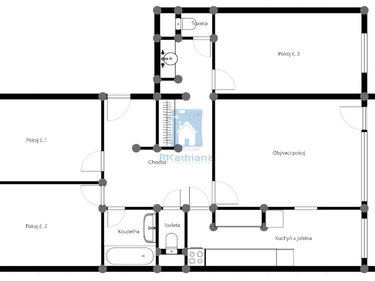 Pronájem bytu 4+1 Praha, Chalabalova č. 29