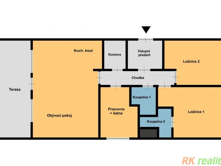 Pronájem bytu 3+KK Praha, Kolejní č. 9