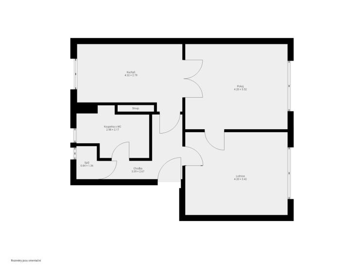 Prodej bytu 2+1 Pardubice, Dašická č. 13