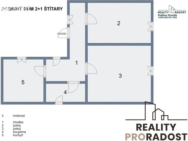 Prodej rodinného domu Štítary č. 13