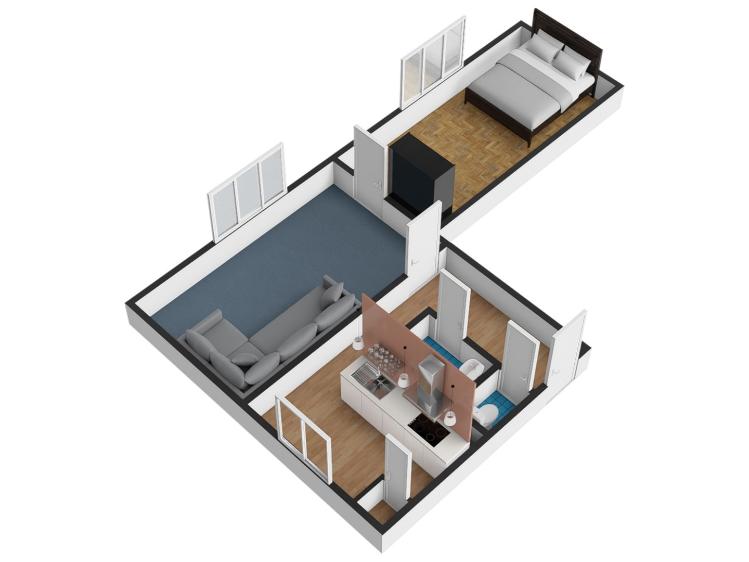 Оренда квартири 2+1 Praha, K lánu č. 20