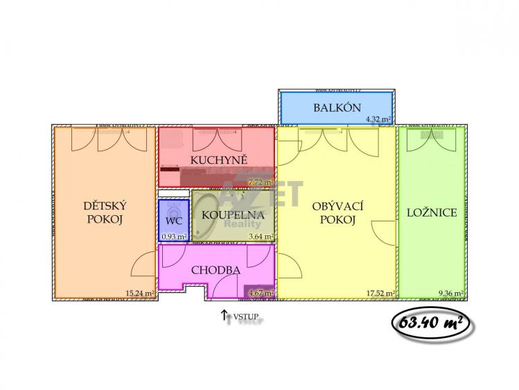 Продажа квартиры 3+1 Karviná, Olbrachtova č. 16