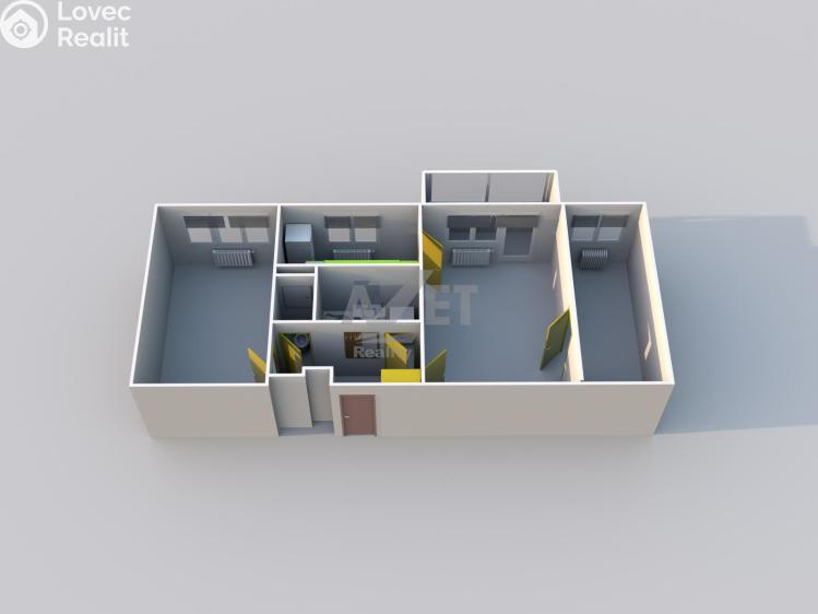 Продажа квартиры 3+1 Karviná, Olbrachtova č. 17