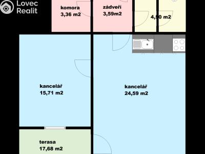 Оренда офісного приміщення Český Krumlov, Budějovická č. 5